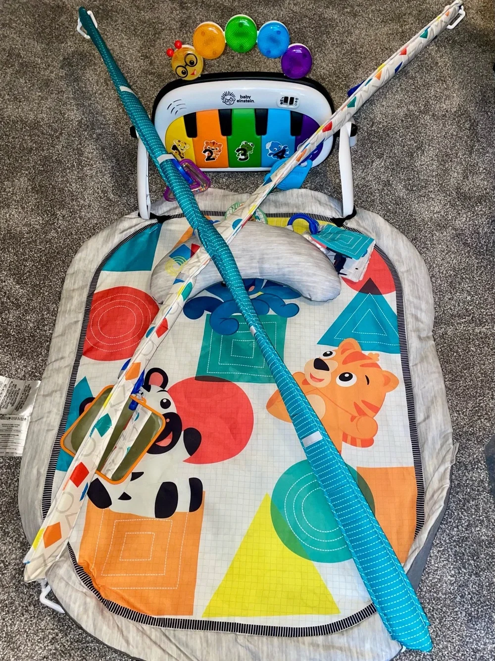 Multi-Color Baby Play Gym with Piano Activity Mat - Baby Einstein